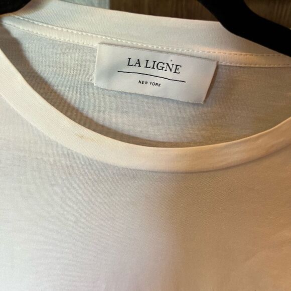 LA LIGNE RED WHITE STRIPE SHIRT - Picture 3 of 4